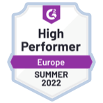 獲得2022歐洲地區高性能者徽章