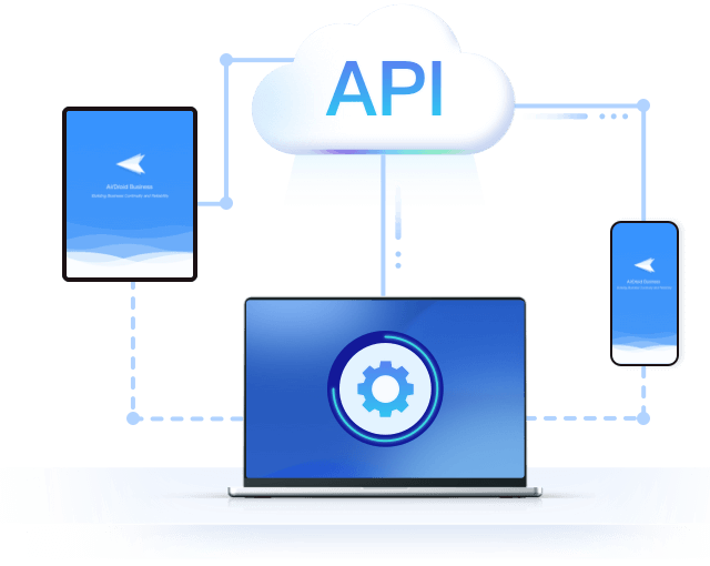 Implantação no local do AirDroid Business