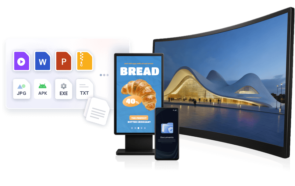 Secure {0} Content Management & Transfer {1} Across Devices