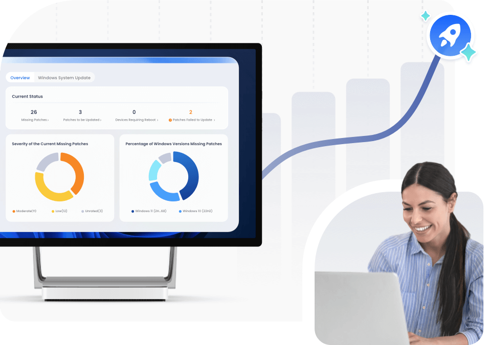 AirDroid Businessのビジュアルパッチレポート