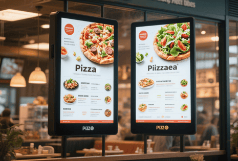 Des menus de restaurant attrayants grâce à la solution d'affichage dynamique d'AirDroid Business