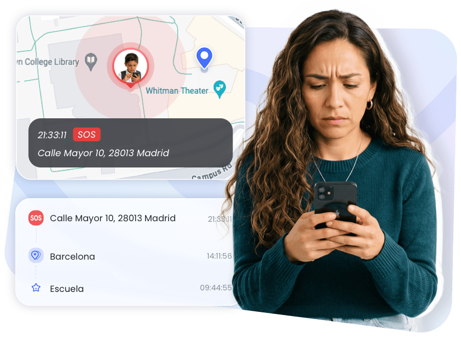 Recibe la ubicación en tiempo real