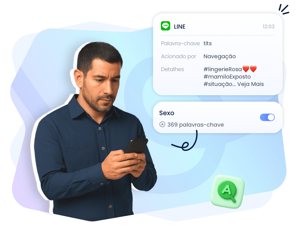 Monitore conteúdo sensível no LINE
