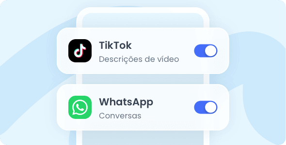 01Selecione aplicativos para monitorar