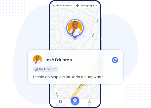 Localização em tempo real do AirDroid Parental Control