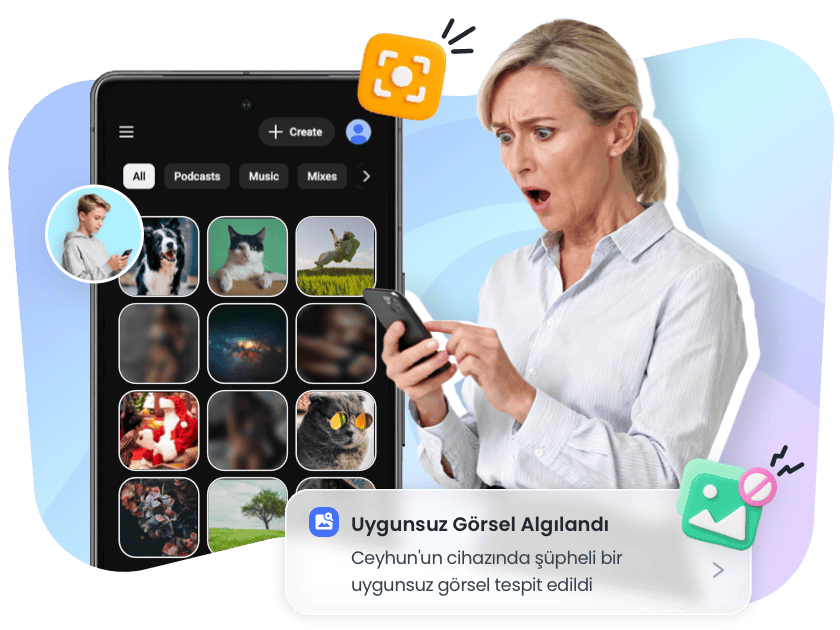 Uygunsuz görüntüleri tespit etmek için AirDroid Parental Control kullanın