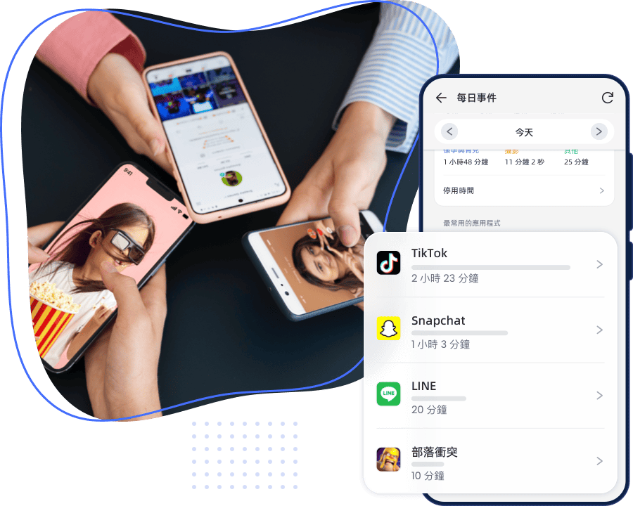 追蹤和控制應用程式使用