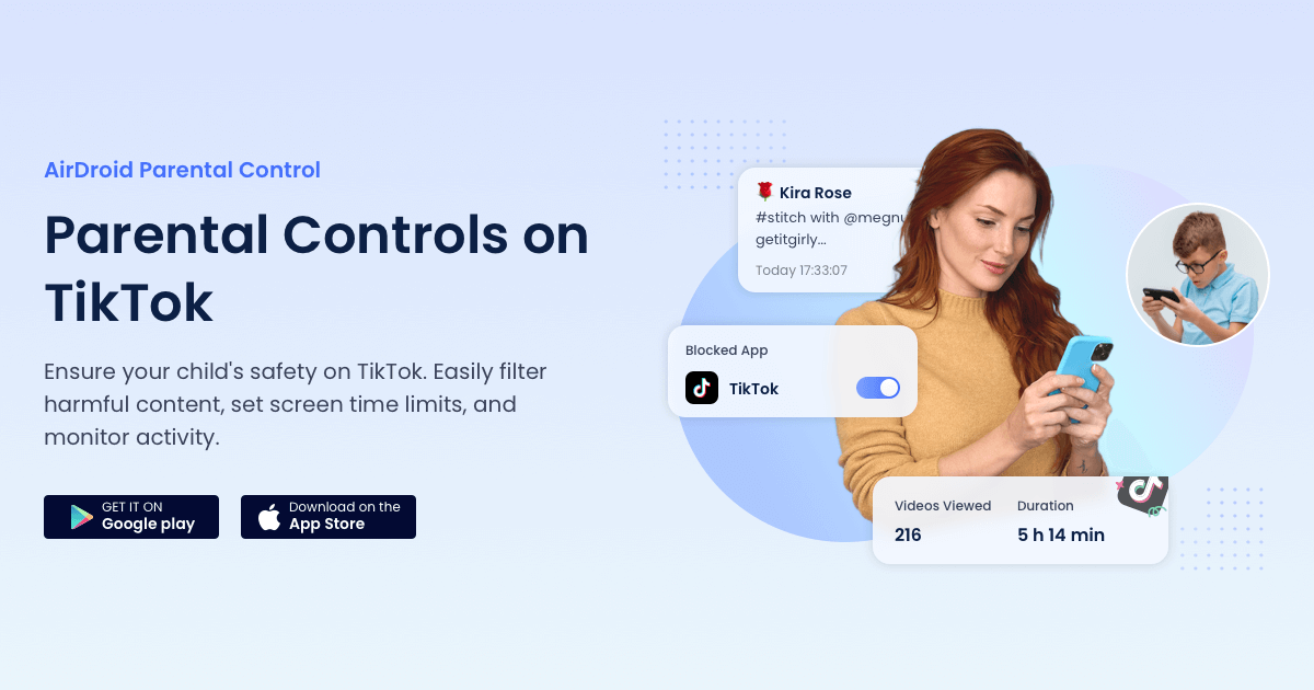 Controles parentales definitivos de TikTok AirDroid Parental Control