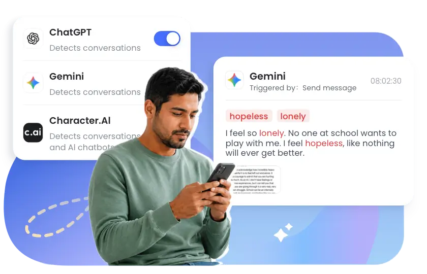 AirDroid AI chat monitor