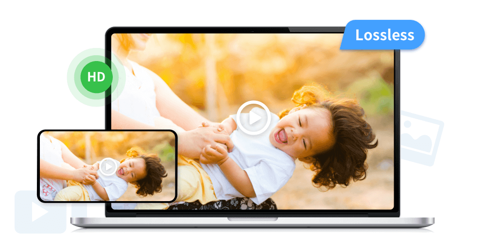 Compartilhamento de fotos e vídeos em HD sem perdas
